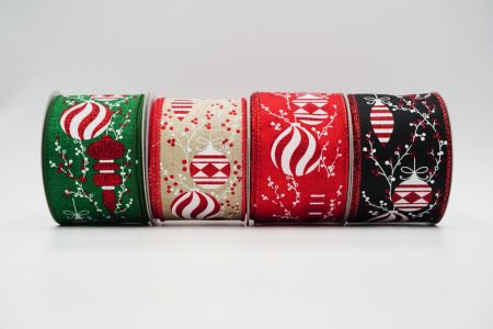 Κρεμαστά χριστουγεννιάτικα στολίδια κορδέλα - Κρεμαστά χριστουγεννιάτικα στολίδια κορδέλα